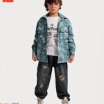 قميص للأولاد بنقشة مطبوعة بالكامل (All-over Printed Shirt/Shacket)